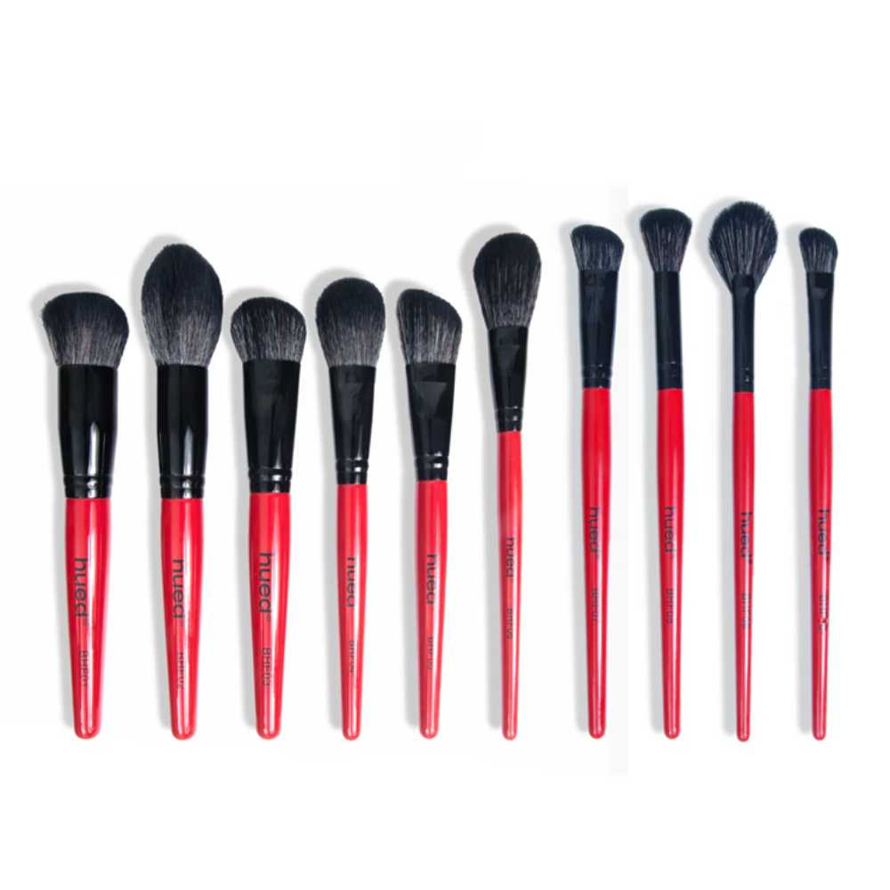 Hued Collection Brush Kit (25 Pcs.) + Free Onyx Glam Brush book (Brush folder)