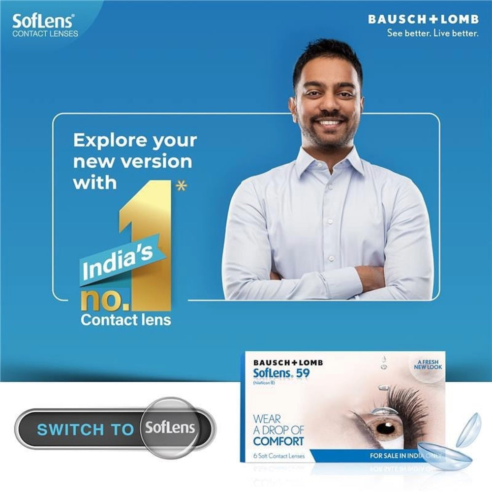 Bausch & Lomb Soflens59 Monthly Disposable Contact Lens (6 Lens Pack)
