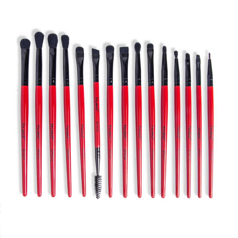 Hued Collection Brush Kit (25 Pcs.) + Free Onyx Glam Brush book (Brush folder)