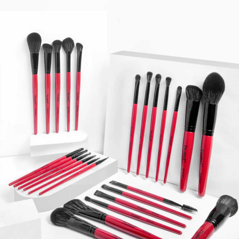 Hued Collection Brush Kit (25 Pcs.) + Free Onyx Glam Brush book (Brush folder)