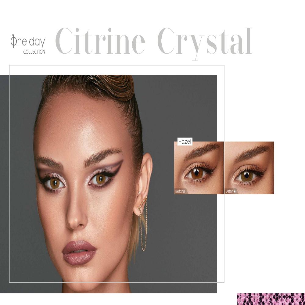 Bella One Day Color Contact Lenses – Citrine Crystal| 10 Lenses per Box | Daily Disposable