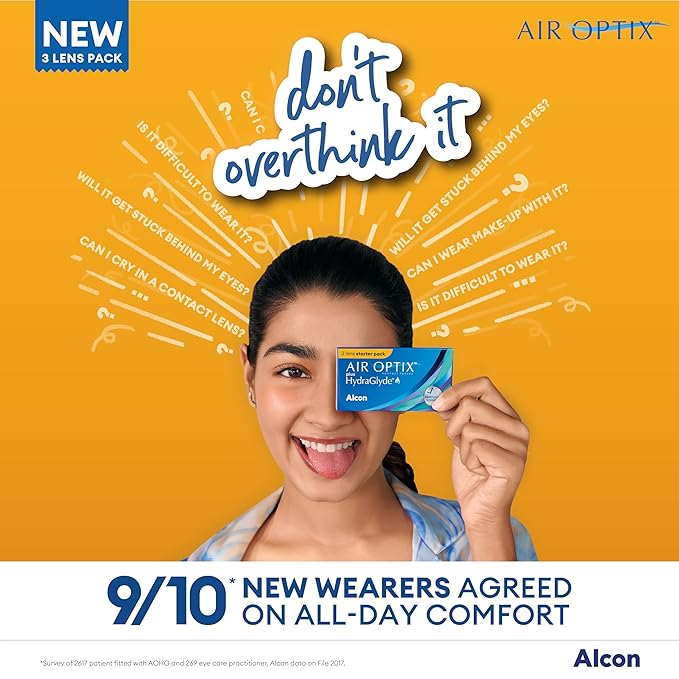 Alcon Air optix Plus Hydraglyde(3 Lens Box)