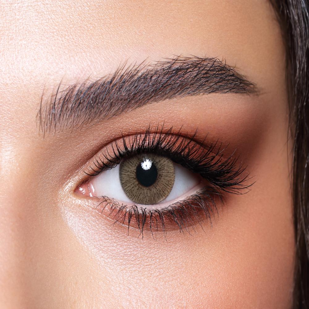 Bella Elite Matt Olive Monthly Contact Lenses – 2 lens Pack